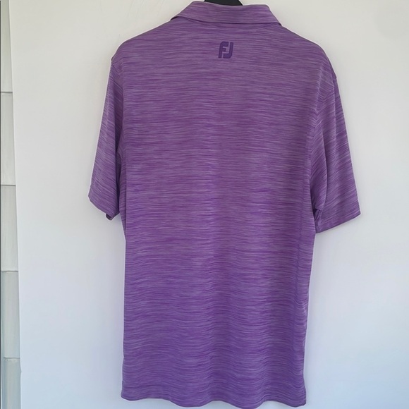 FootJoy Purple Lightweight Polo Shirt Intervale Country Club Logo Medium - Picture 5 of 12